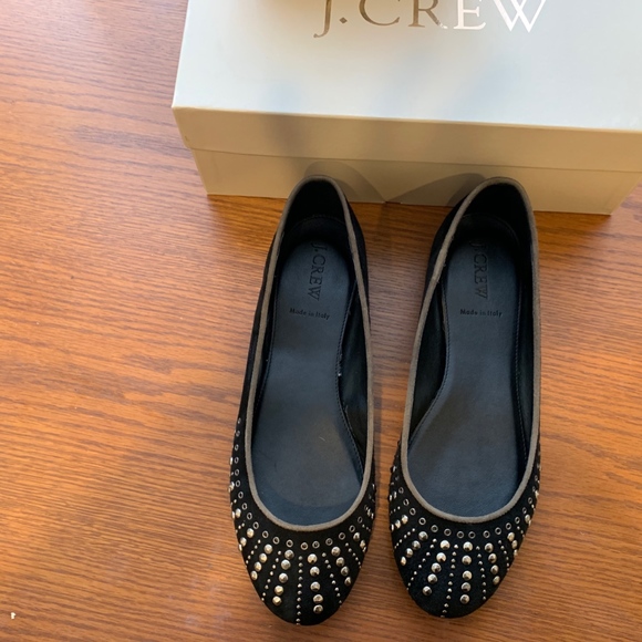 JCREW Suede Studded Ballet Flats - Picture 2 of 7